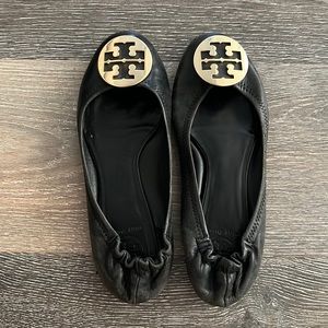 Tory Burch CLAIRE BALLET in Black Size 8